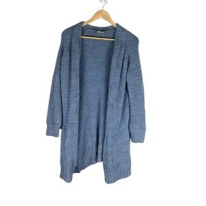 Serra Light Blue Fuzzy Cardigan Size S/M